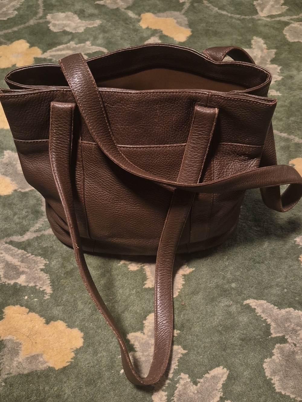 Classic Brown Leather Tote Bag - Everyday Carry